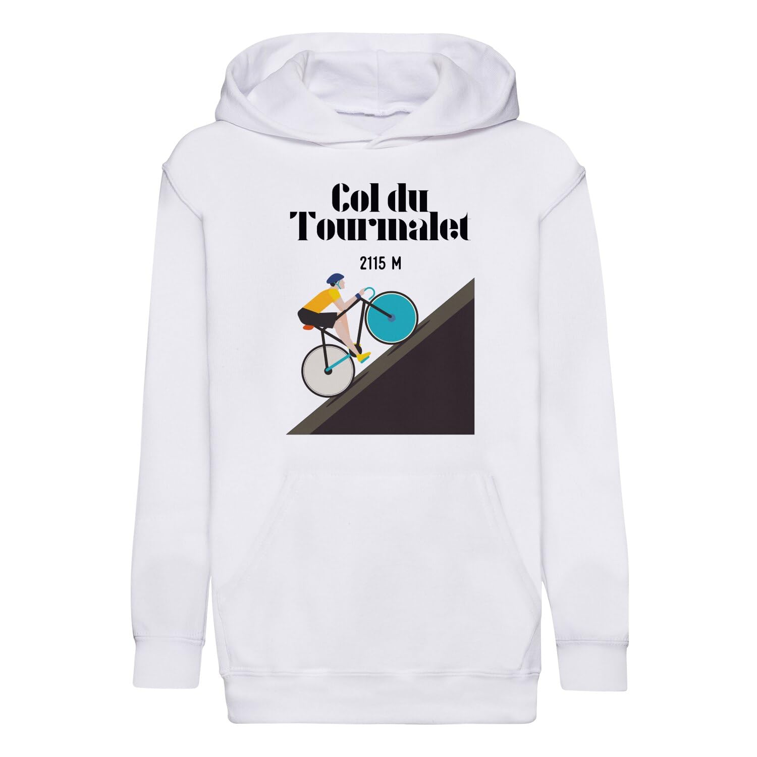 Sweat à capuche enfant Col du Tourmalet cyclisme course vélo - 4