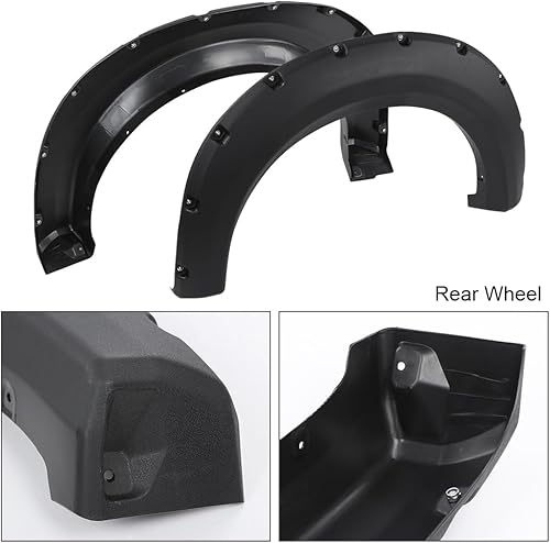 Miniatura 6 de G-PLUS Guardabarros remachados de bolsillo, compatibles con Ford F150 2009-2014 Styleside con modelos de cama de 67.078.897.4 pulgadas (no