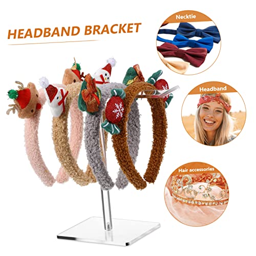 Cabilock 2 Pçs Tiara De Acrílico Turbante Tiara De Joia Tiara Transparente Pulseiras Organizador De