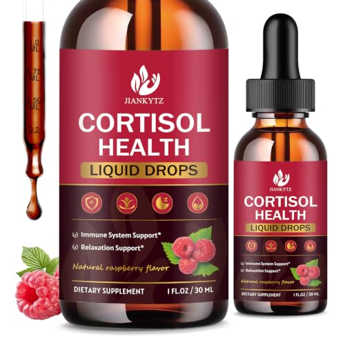 (2 Pack) Cortisol Liquid Drops for Women - Balanced Cortisol Hormone Balance Support Cortisol Supplements for Women with Magnesium Complex Rhodiola Rosea Ashwagandha Sugar-Free 1 Fl Oz