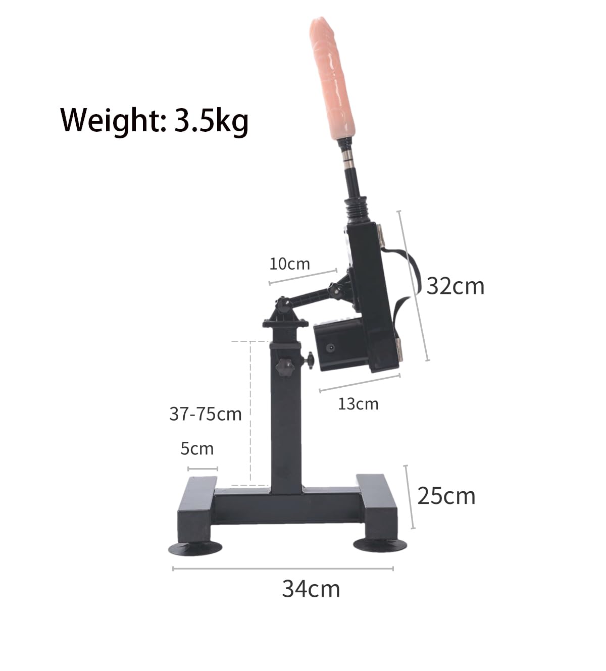 SM Sex Toy Sex Machine Muebles sexuales for Parejas Soporte de Mano portátil extraíble con Adaptador de Ventosa Máquina Sexual Consolador Máquina Muebles sexuales Juguetes sexuales for Mujeres