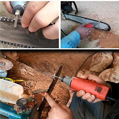 VGOL 12PCS 4.0mm Diamond Chainsaw Sharpener Burr Grinding Stone File Sharpening Polishing Grinding Tool for Chainsaw Grinder or Other Rotating Tool - Image 4