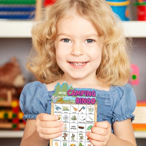 Juego Bingo Camping para Niños 24 Jugadores miniatura 7