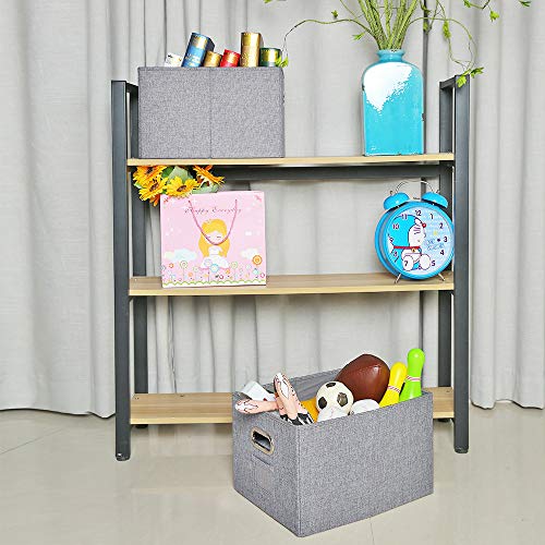 ATBAY File Storage Box with lids Large Capacity Office File Organizer for Letter Size File Folder, Gray(4PACK) - Thumbnail 6