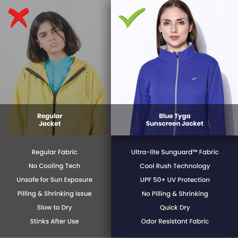 Blue Tyga Blue Summer Jacket Sunscreen Jacket Summer Travel Jacket