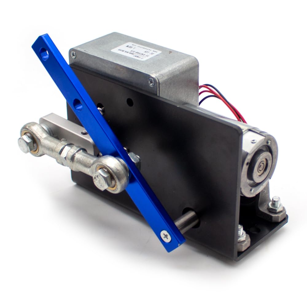 Actuador de Motor Oscilante Alternativo de Bricolaje, Velocidad Ajustable, con Fuente de Alimentación y Regulador (24V 3RPM)
