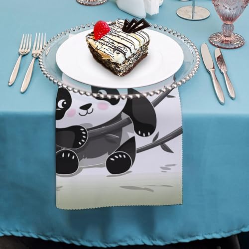 Servilletas de Tela Cute Pandas Pack 6 miniatura 4