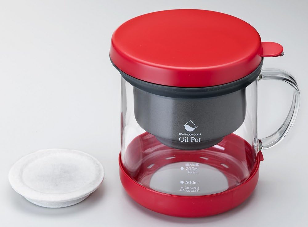 高木金属 オイルポット 耐熱ガラス 活性炭 日本製 0.7L