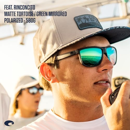 Image of Costa Del Mar Mens Rinconcito Rectangular Sunglasses