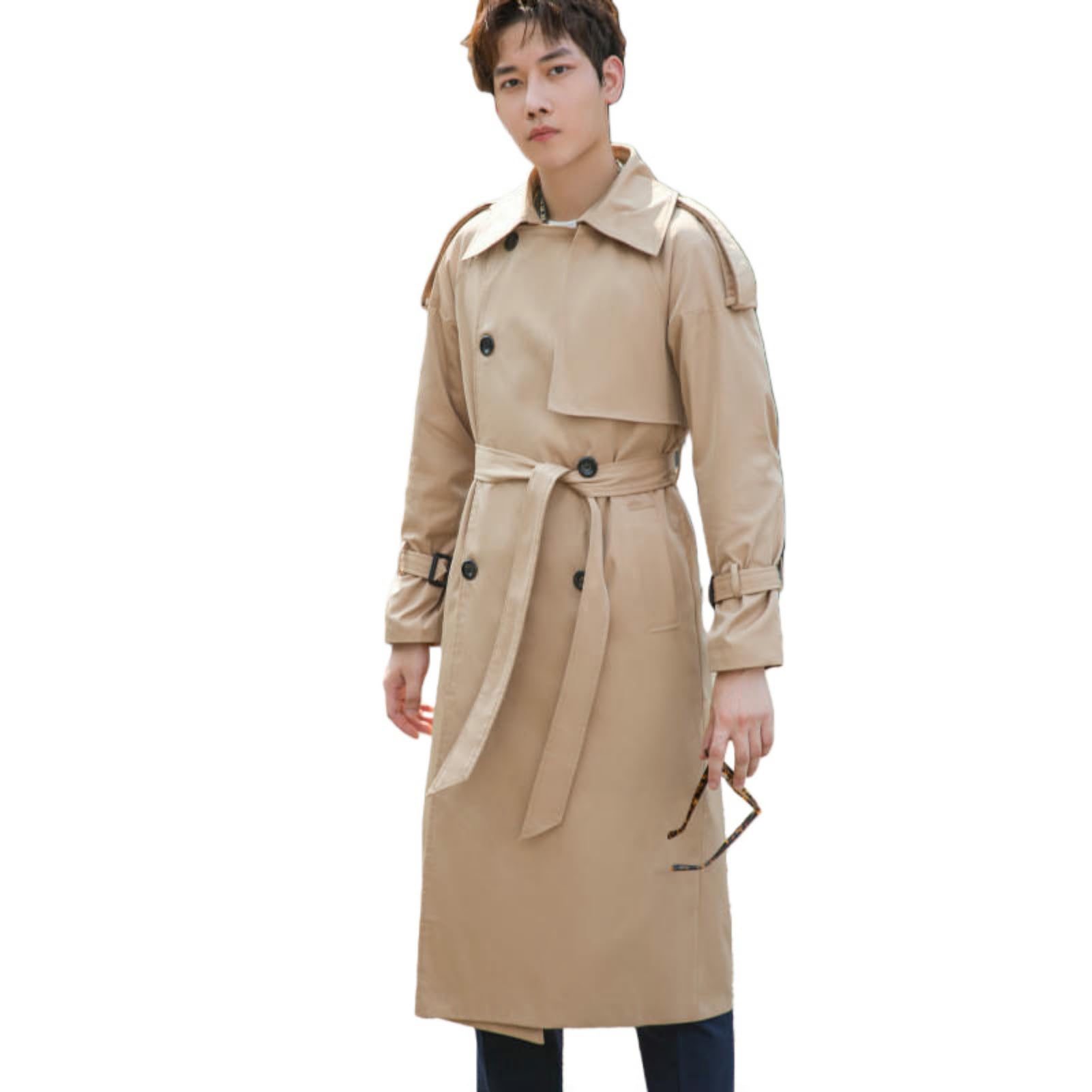 Trench long homme ample idéal pour vos sorties en automne