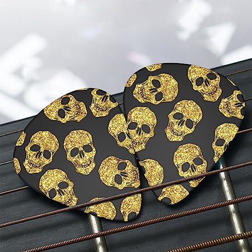 Lot de 12 médiators tendance et durables en forme de tête de mort pour ukulélé guitare électrique basse - Les Beatles, Paul McCartney, John Lennon, RIngo Starr, George Harrison Lot de 12 médiators tendance et durables en forme de tête de mort pour ukulélé guitare électrique basse – Image 8