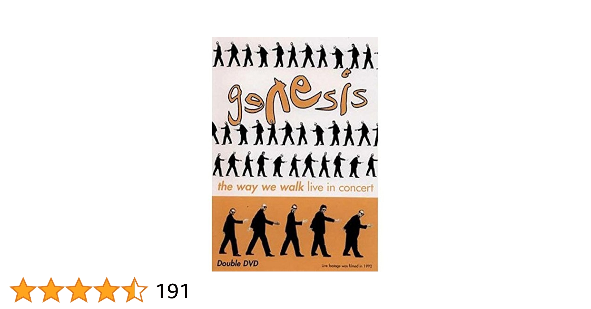 その他 Way We Walk: Live in Concert [DVD] Genesis Double DVD Set 2002 The Way We Walk Live In Concert
