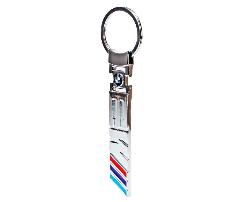 Porte-clés BMW M3 E90 - Simili Cuir Et Métal - Cadeau Auto Allemande - Fabriqué En France
