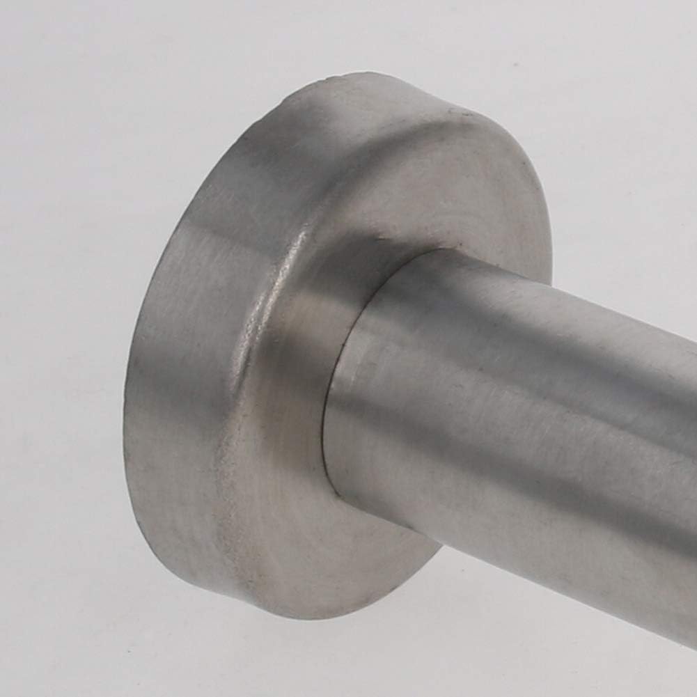 MroMax Stainless Steel Door Magnetic Catch Holder Stopper Doorstop Wire Drawing Finish, Silver Tone 2Pcs