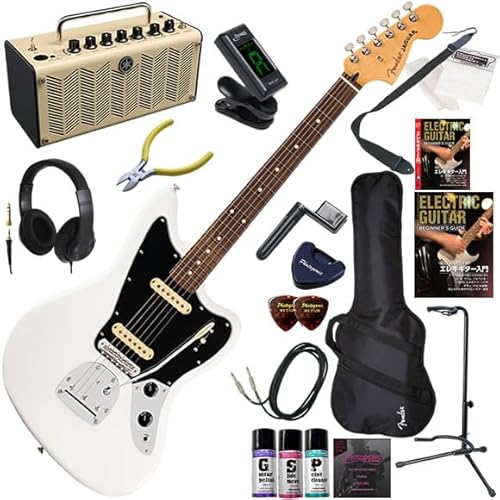 【セット品】FENDER エレキギター初心者入門 メキシコ製ジャガー THR5が入ってる大人の19点セット PlayerII Jaguar/PWT(ポーラーホワイト)