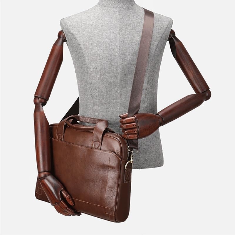 Leather Briefcase for Men Handbag Business Bag Top Layer Cowhide Briefcase Laptop Bag4