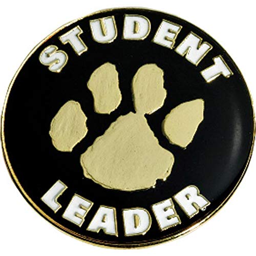 Student Leader Paw Print Mascot Award Pin, Student Awards