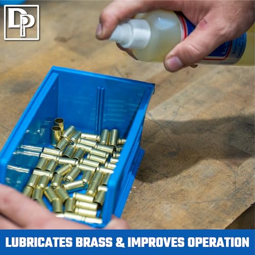 Dillon Precision Case Lubricant – Non-Aerosol Spray for Brass Cases | Lanolin-Based Formula for Smooth Sizing and Consistent Reloading, 8 oz Bottle