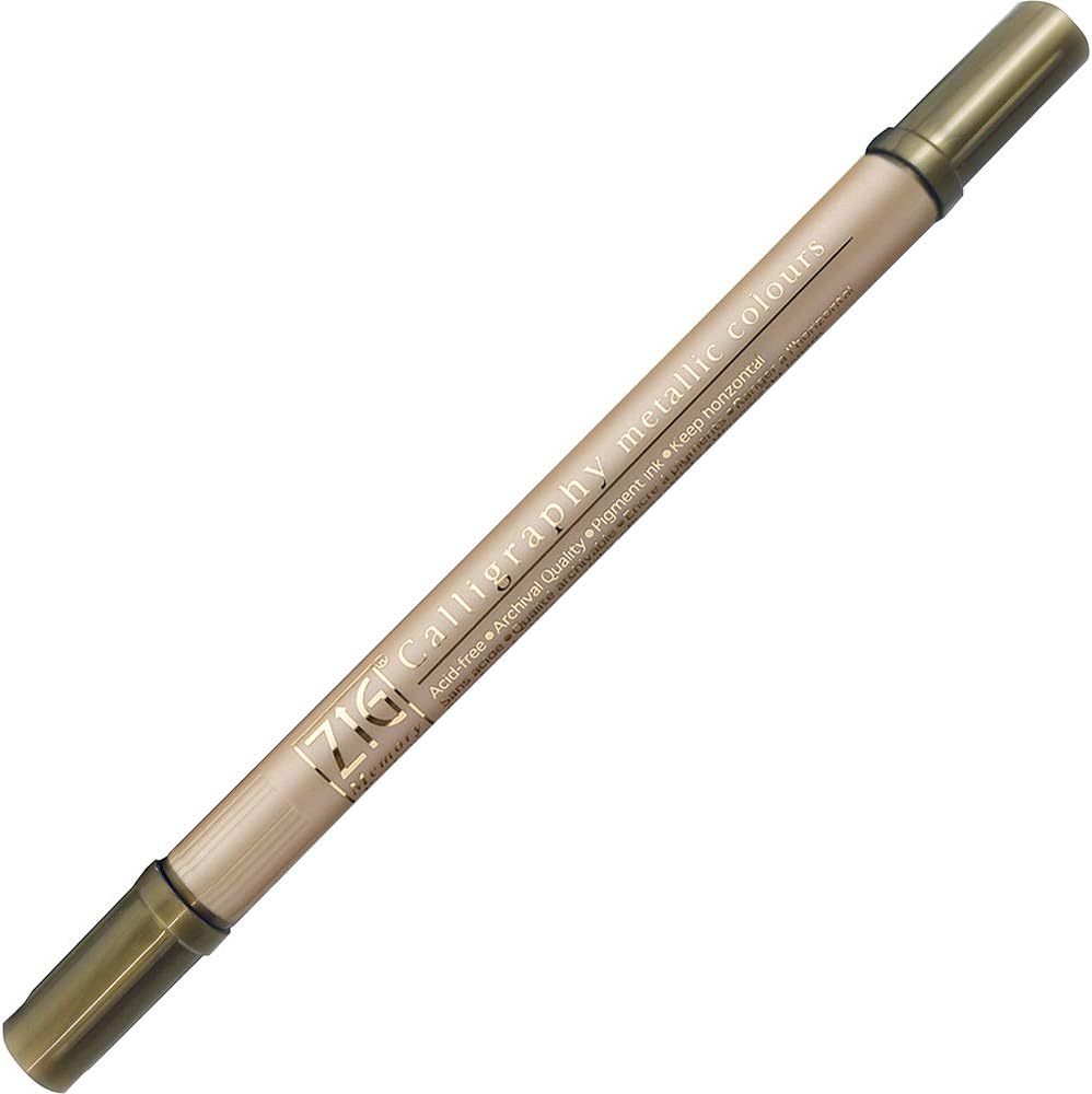 Kuretake Zig Memory System Twin Marker (Gold)