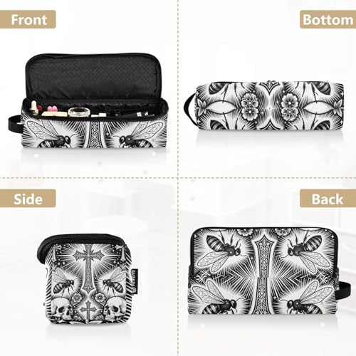 Bolsa de viaje para herramientas de cabello y tapete resistente al calor impermeable para planchas, rizadores y organizador portátil miniatura 5