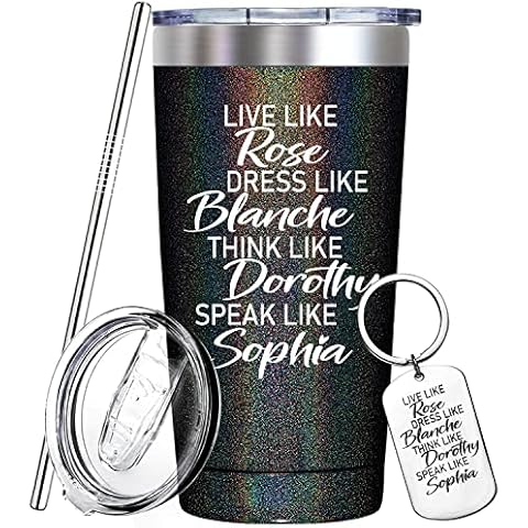 Golden Girls Merchandise - the Golden Girls Gifts for Women - Friendship Gifts for Women Friends - 20oz Golden Girls Tumbler Cup Cover