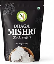 NatureVit Dhaga Mishri, 200g | Rock Sugar | Pure Thread Crystal | Thread Mishri | Mishri Crystal