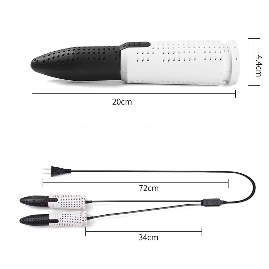 JITEM Stiefeltrockner mit Teleskopfunktion, tragbarer, zusammenklappbarer Schuhtrockner mit 4/8/12 Stunden leisem elektrischem Fußtrockner und Handschuhwärmer für Reisen