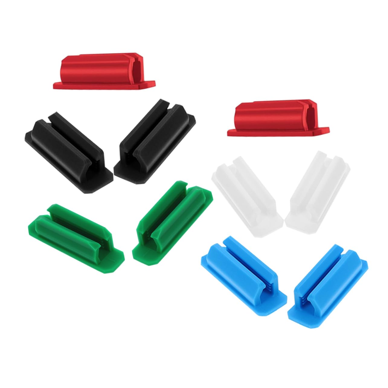 HOMSFOU 4 Sätze Stifthalter Selbstklebender Stift Organizer Für Den Schreibtisch Schulklammern Schreibwaren Bleistifthalter Für Den Schreibtisch Desktop Stiftklammer 10 Stück * 4