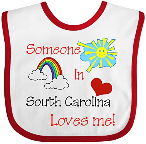 inktastic Someone in South Carolina Loves Me Baby Bib