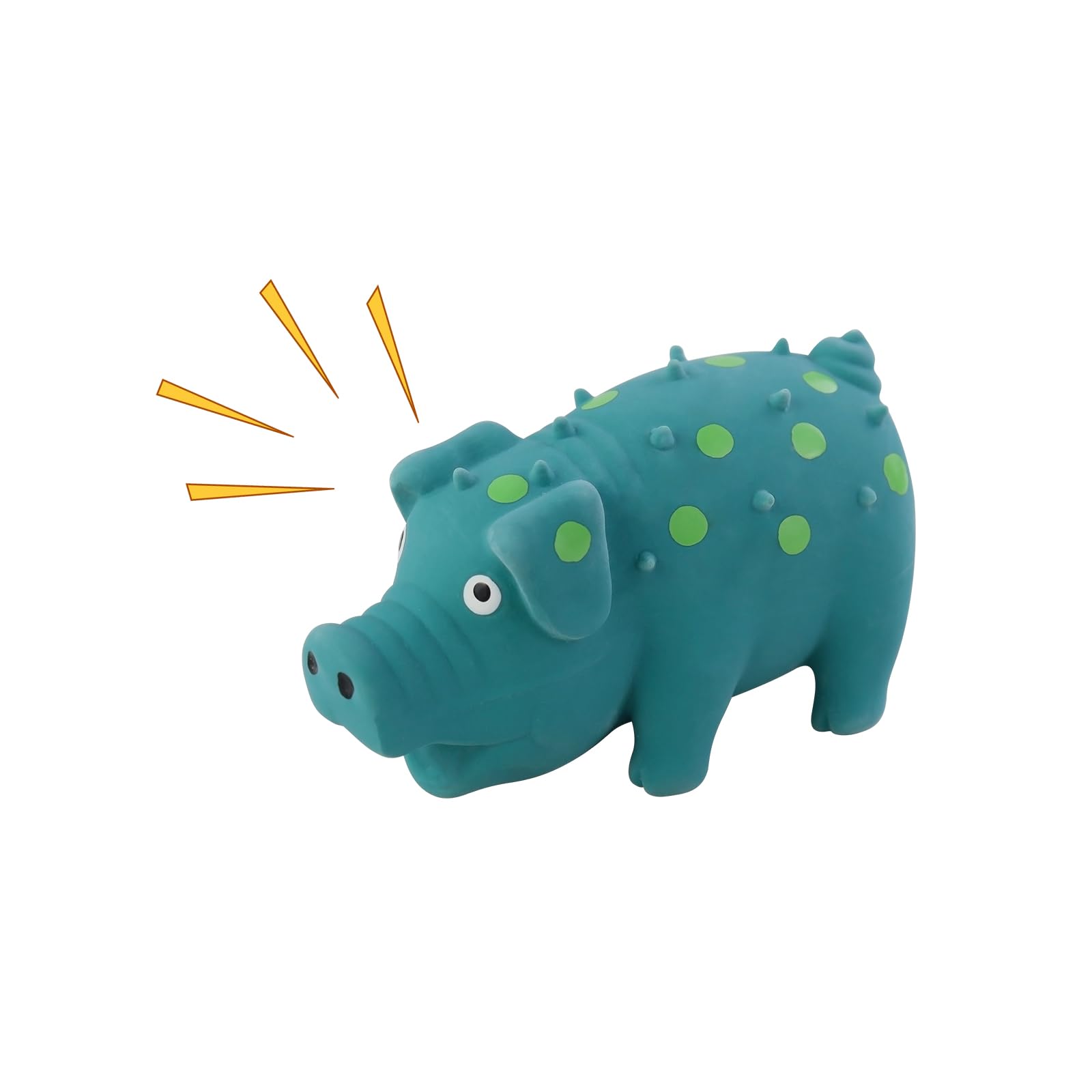 LuckyOpt Mini Squeaky Pig Toys for Small Dogs, Natural Latex Pig-Shaped Mini Puppy Toy, Interactive Dog Toys for Indoor Dogs Relieve Stress and Reduce Boredom (Blue, S,1pc)
