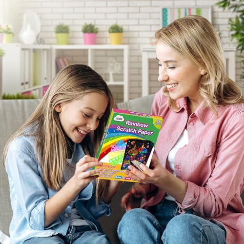 Rainbow Scratch Paper Art Set--100Pcs DROPS TO - image 7