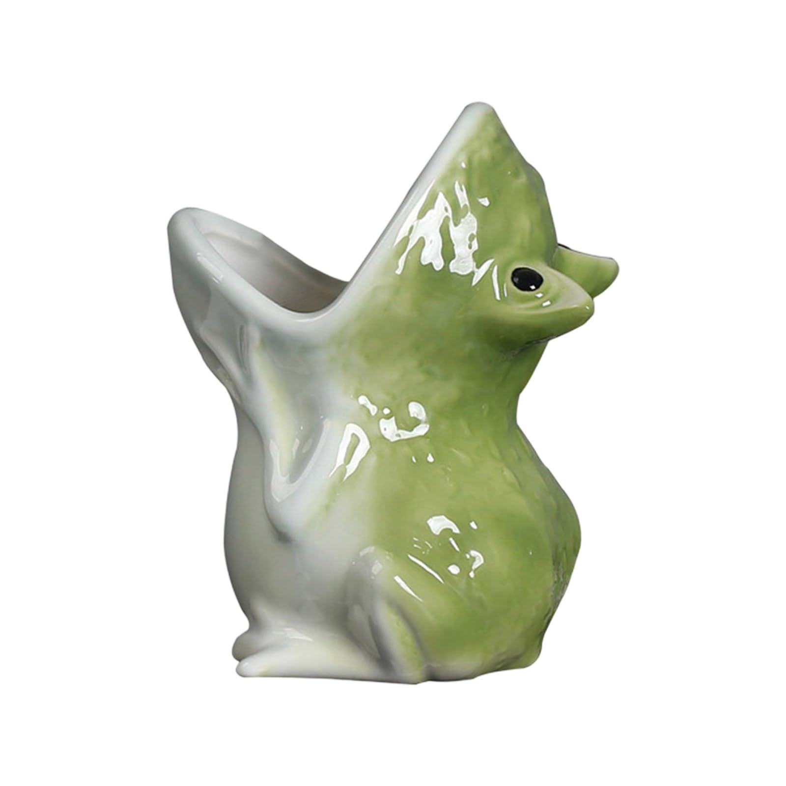 Hsioluted Frog Oriented Plant Container for Indoor Herbage Decoration in Sitting Room Otherwise Ceramic Succulents Planter