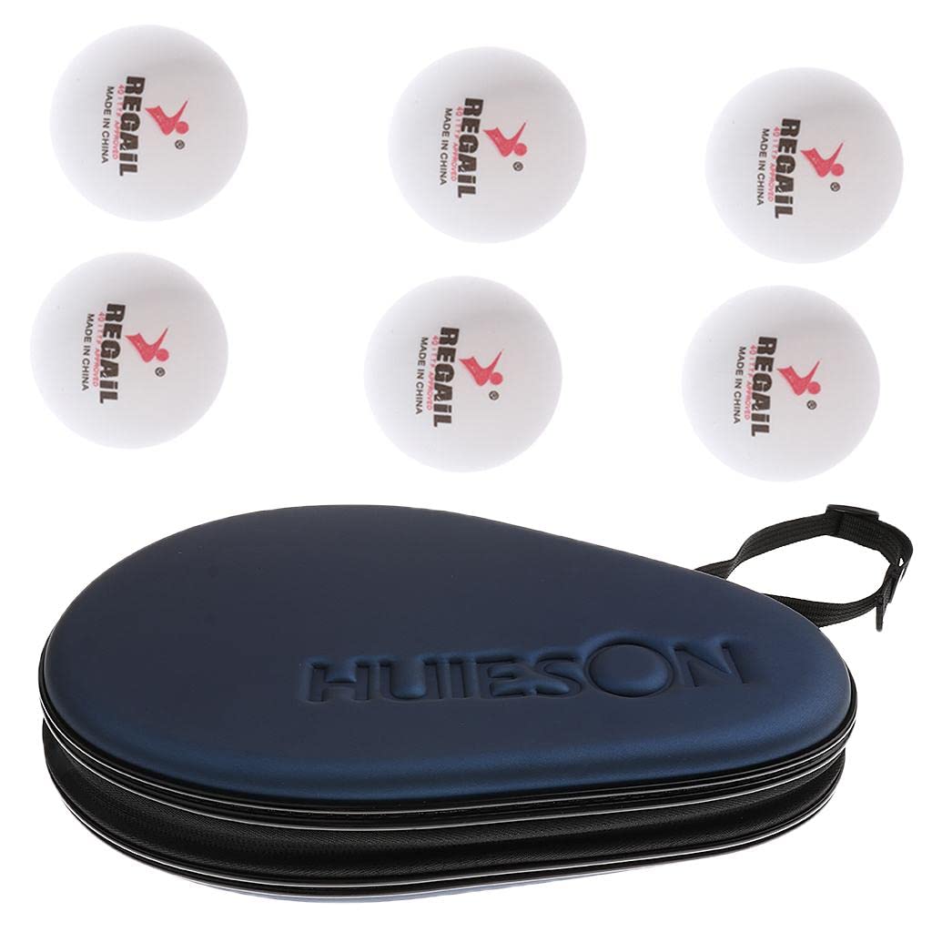 UJEAVETTE® Waterproof Table Tennis Paddle Bat Hard Case Cover with 6Pcs Ping Pong Balls (B0BN85WQHQ) Amazon Price History, Amazon Price Tracker