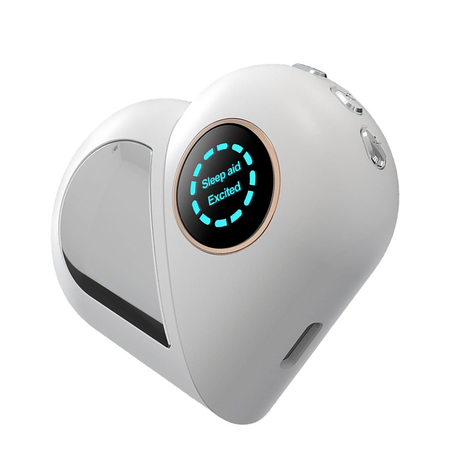 1 Mode Sleep Enhancer Handheld 12 Adjustable Intensities, Ergonomic Oval Design, Auto Timer, Wrist Strap, Portable Sleep Enhancement Device Handheld Ergonomic Abs Focus Relaxation Modes