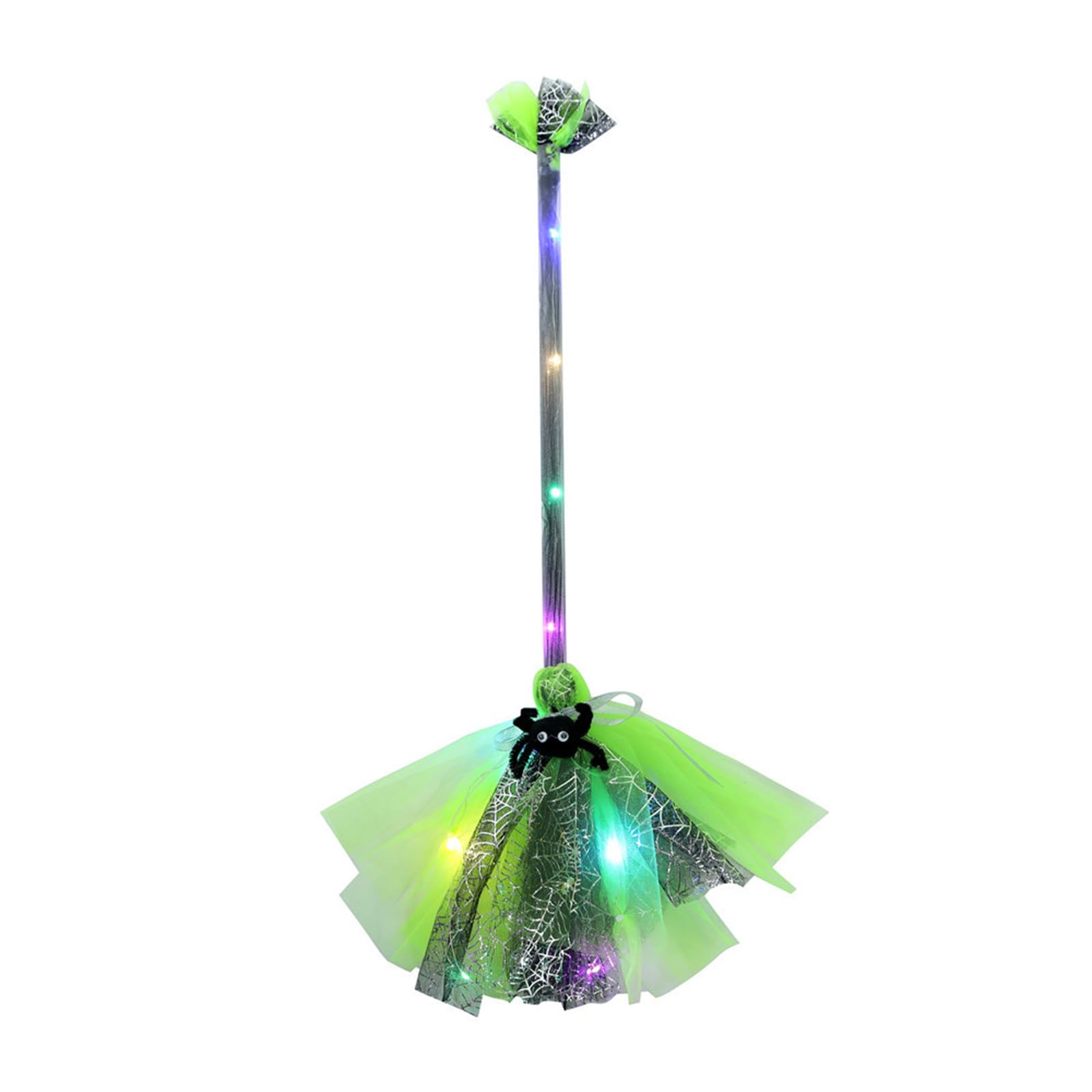 Elnwnnkc Green Led Light-Up Flying Broomsticks For Halloween Party Decorations For Themed Parties And Costume Play Background Decor Decor