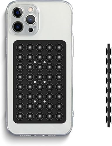 Miniatura 1 de Funda de silicona con succión para teléfono (compatible con iPhone y Android, soporte de accesorios de teléfono manos libres para selfies y videos)