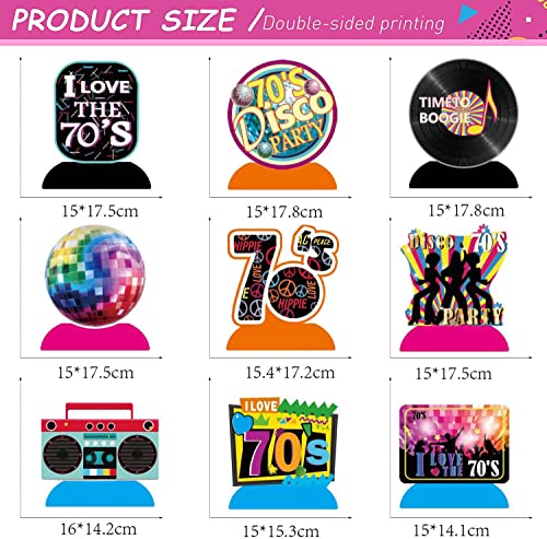 9 Pcs Disco Honeycomb Centerpieces Back To 70S Disco Party Decorations Table Paper Centerpieces Table Toppers For Neon Night Birthday Hip Hop Props Nostalgic Birthday Party Supplies #TOP1