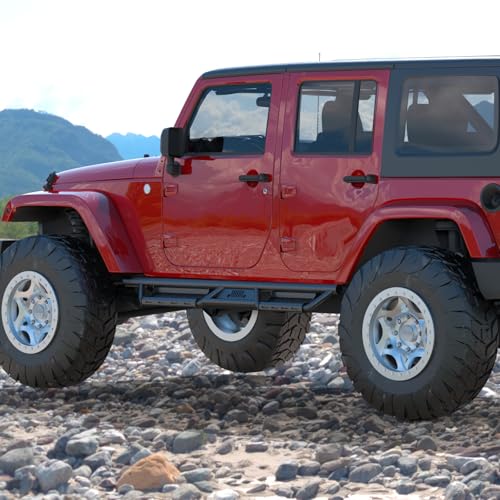 Estribos para Jeep Wrangler JK 2007-2018 2 pasos 6 pulg miniatura 4
