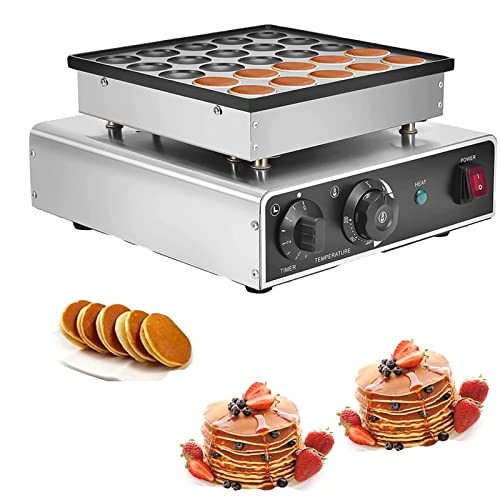 LMYYDES Dorayaki Maker eléctrico, máquina Comercial para Hornear Muffins Poffertjes Grill Mini Dutch Pancake Baker Maker Superficie Antiadherente para cafeterías, Tiendas y restaurantes