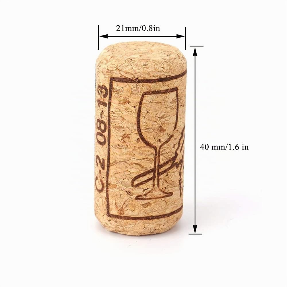 50 Piezas Corchos Naturales Para Vino - Tapones Rectos Para Conservación y Sellado De Botellas - Ideas Para Decoración Del Hogar