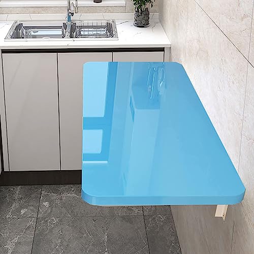 YHKJLYH Escritorio Plegable Flotante Que Ahorra Espacio: Mesa compacta de Pared con Hojas abatibles para Espacios pequeños. Ideal para Cocina y lavandería. Diseño Moderno para una Vida eficiente.