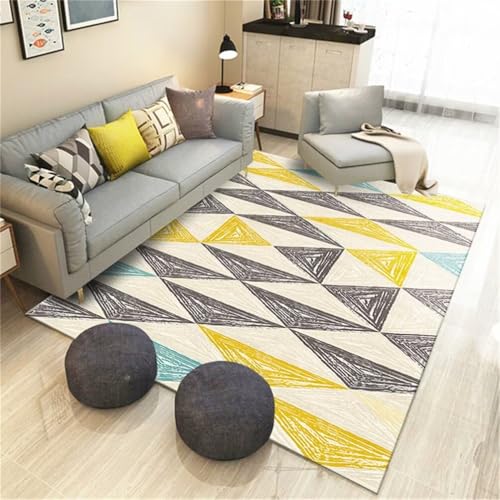 Tapis bleu antidérapant 160x210cm pour éviter les glissades - 2