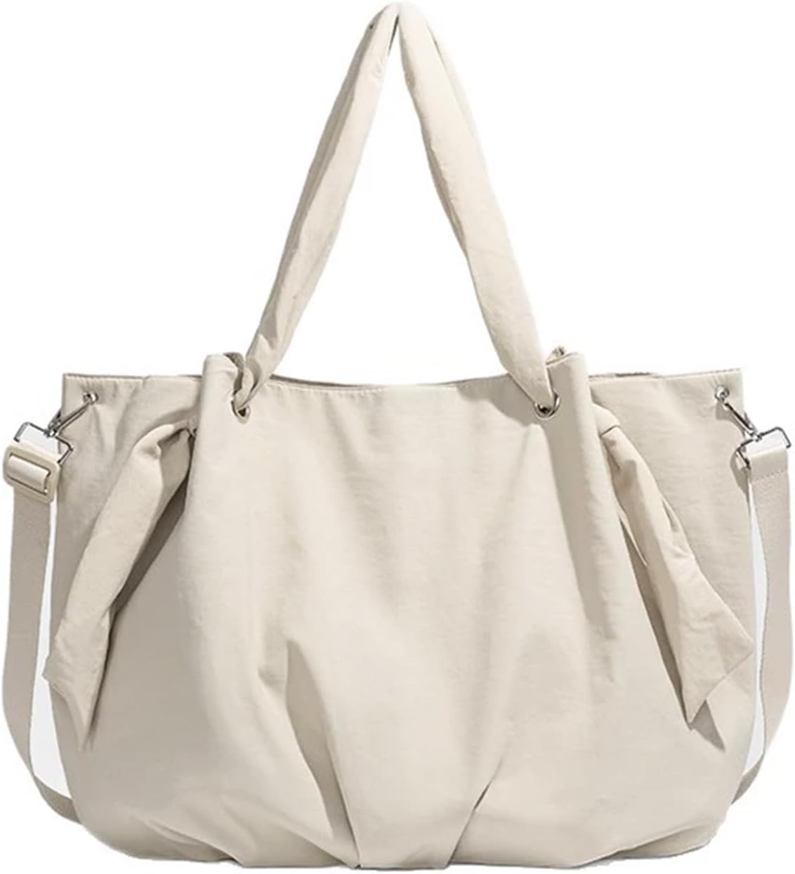 Nylon Crossbody Bag for Women Large Casual Tote Bag Lightweight Canvas Shoulder Purse Oversize Nylon Winter Bag With Zipper