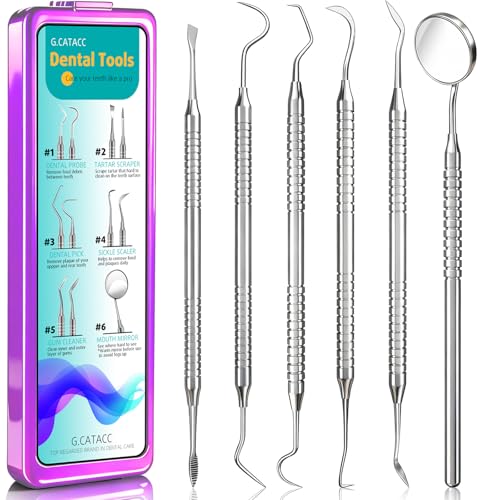 CATACC PRO Dental Tools, Dental Pick for Teeth Cleaning, Stainless Steel Hygiene Kit with Tooth...