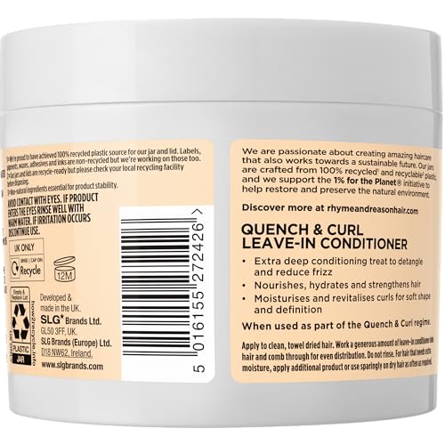 Rhyme & Reason - Quench & Curl Leave-In Conditioner, Moisturising Treatment for Curly, Coily & Textured Hair (320ml) - Image 3