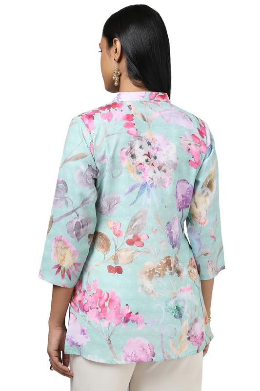 Soch Womens Light Green Floral Print Tunic - Image 4 thumbnail