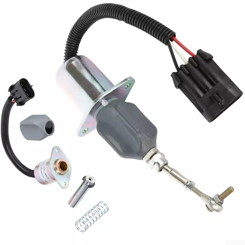 Solenoide de corte de combustible Bobcat 6681513 compatible con T190 S185 S175 S160 12V Performance