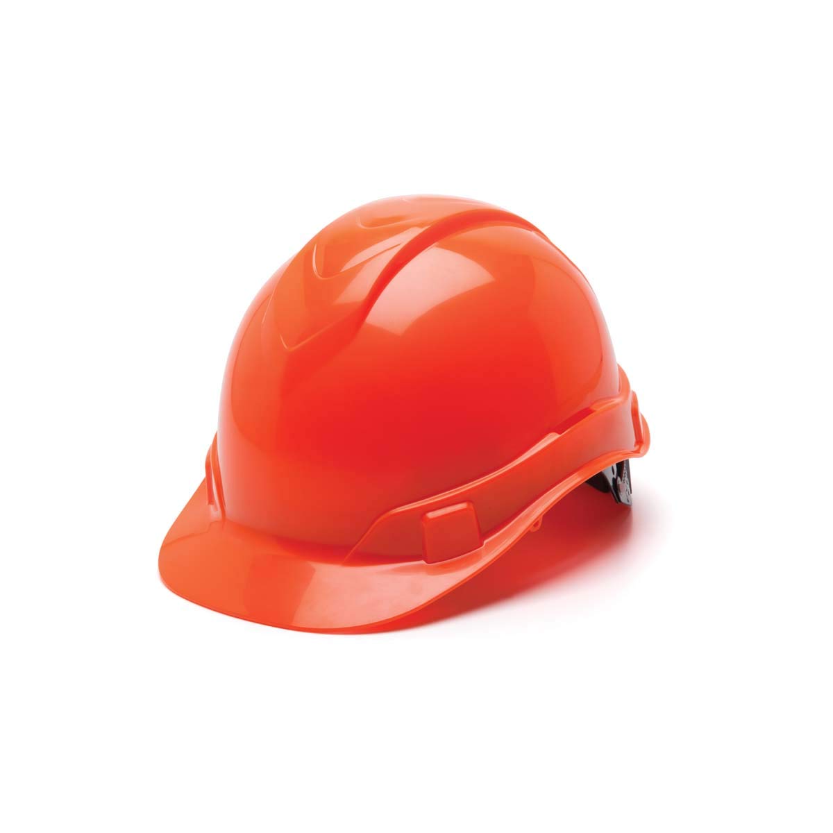 Pyramex Ridgeline - Casco rígido estilo gorra, suspensión de trinquete de 4 puntos, naranja de alta visibilidad