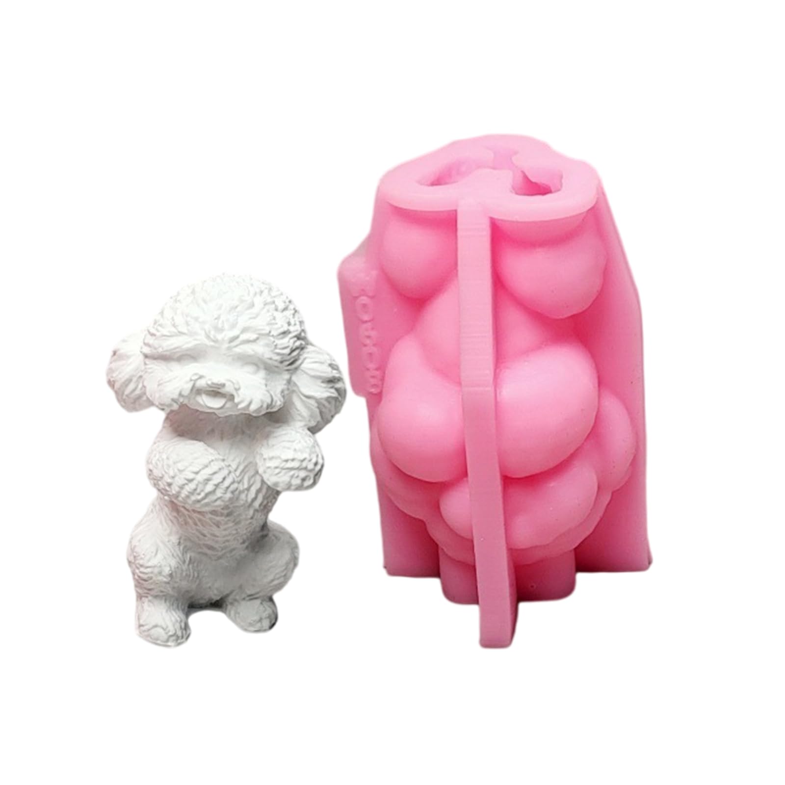 Nucelit 3D Bear Molds Epoxy Resin Molds Castings Silicone Ornament Plasters Baking for Craft Making