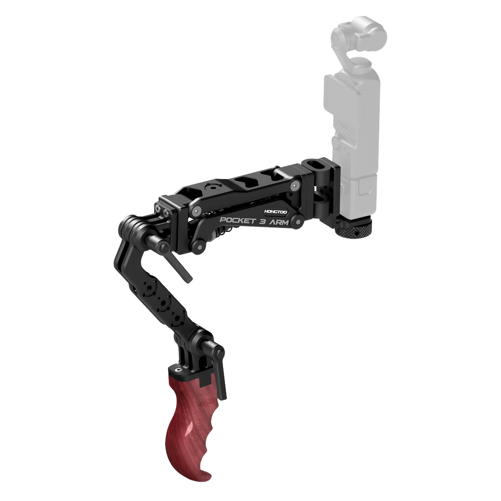 Came-TV Handle Grip Camera Mount, Handheld Camera Stabilizer Mount with 1/4" Mounting Holes,Shock Stabilizer Arm Support for DSLR Smartphone Pocket 2,